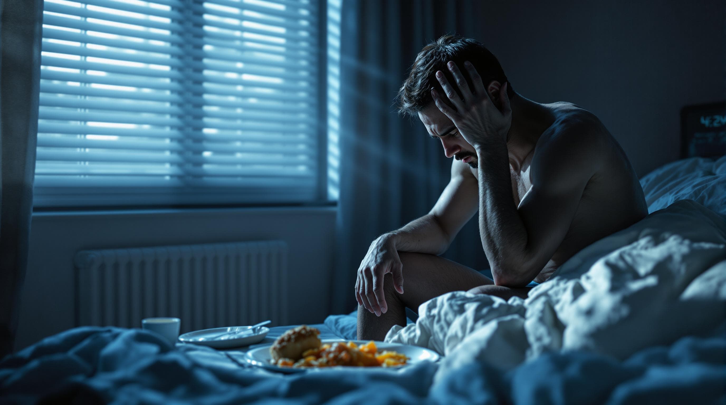 Representação da manifestação física da depressão no corpo