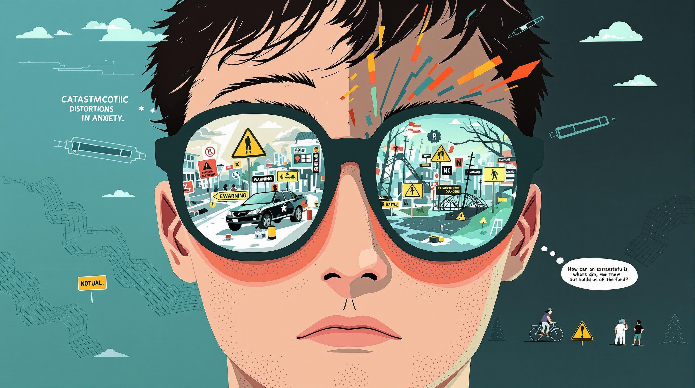 Representação das distorções cognitivas e seu impacto na percepção