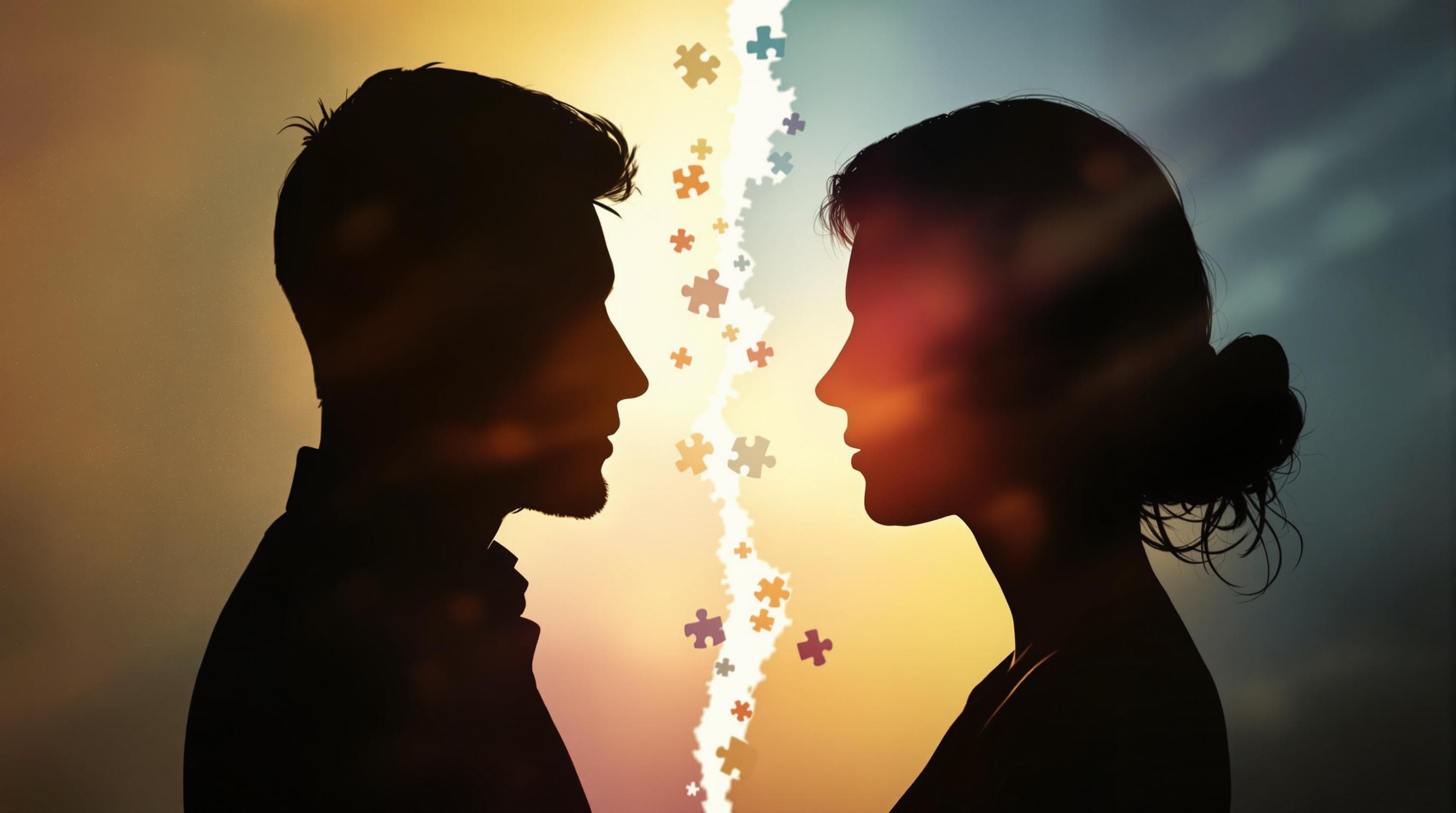 Representação visual da identidade conjugal e sua dissolução