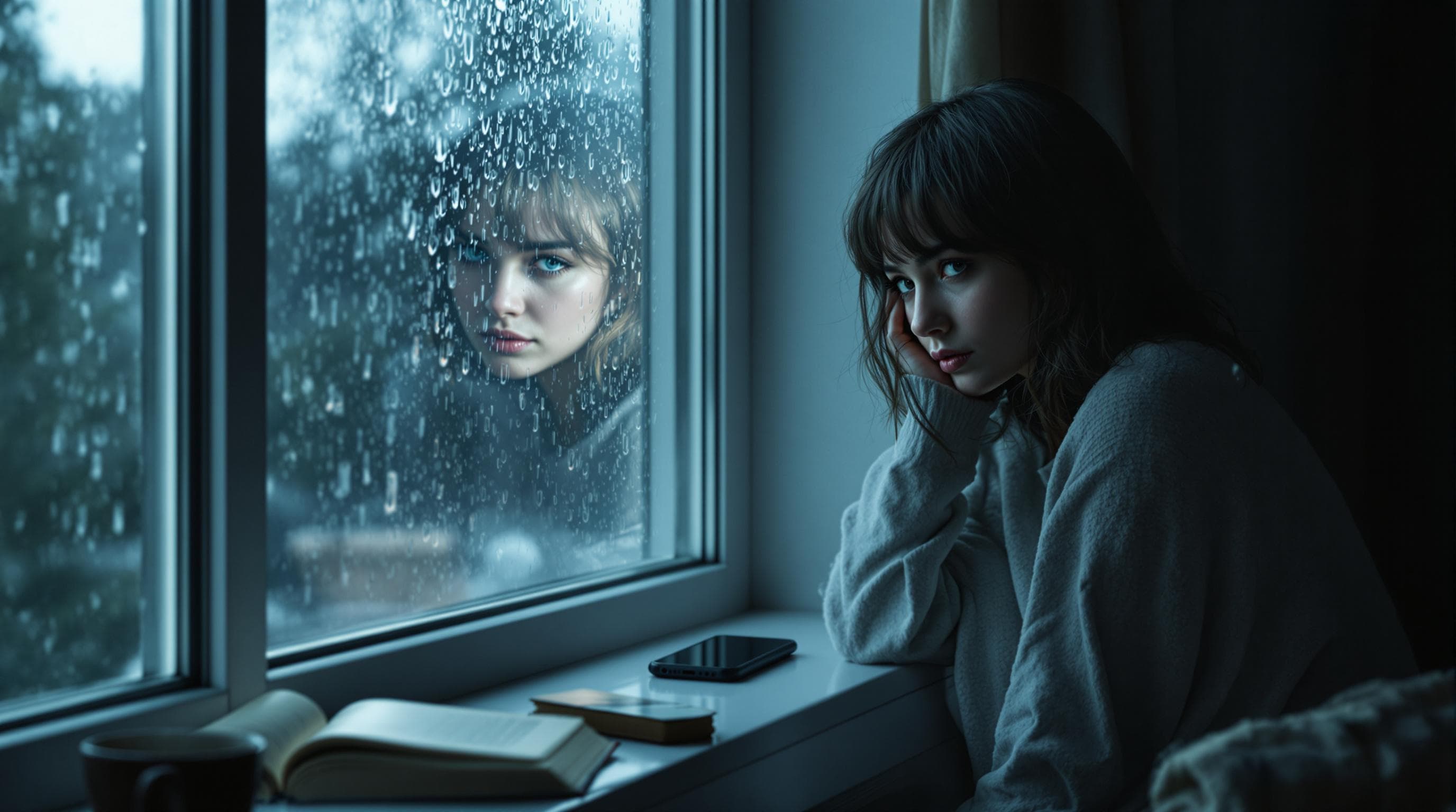 Representação visual dos sinais da depressão