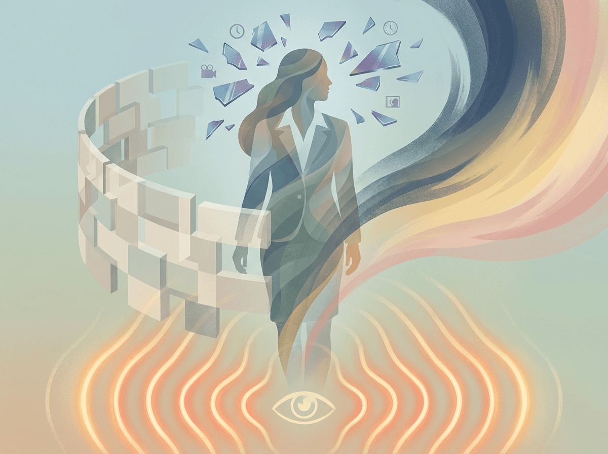 Representacao visual dos 4 grupos de sintomas do TEPT