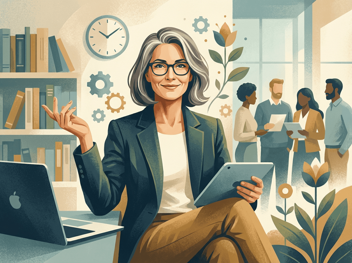 Mulher madura profissional e confiante