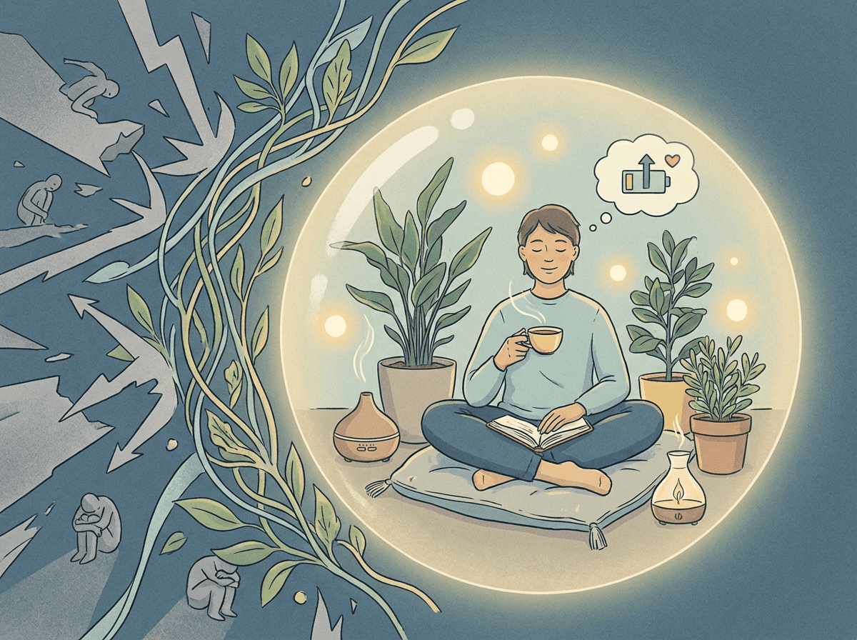 Recuperando energia empática com autocuidado