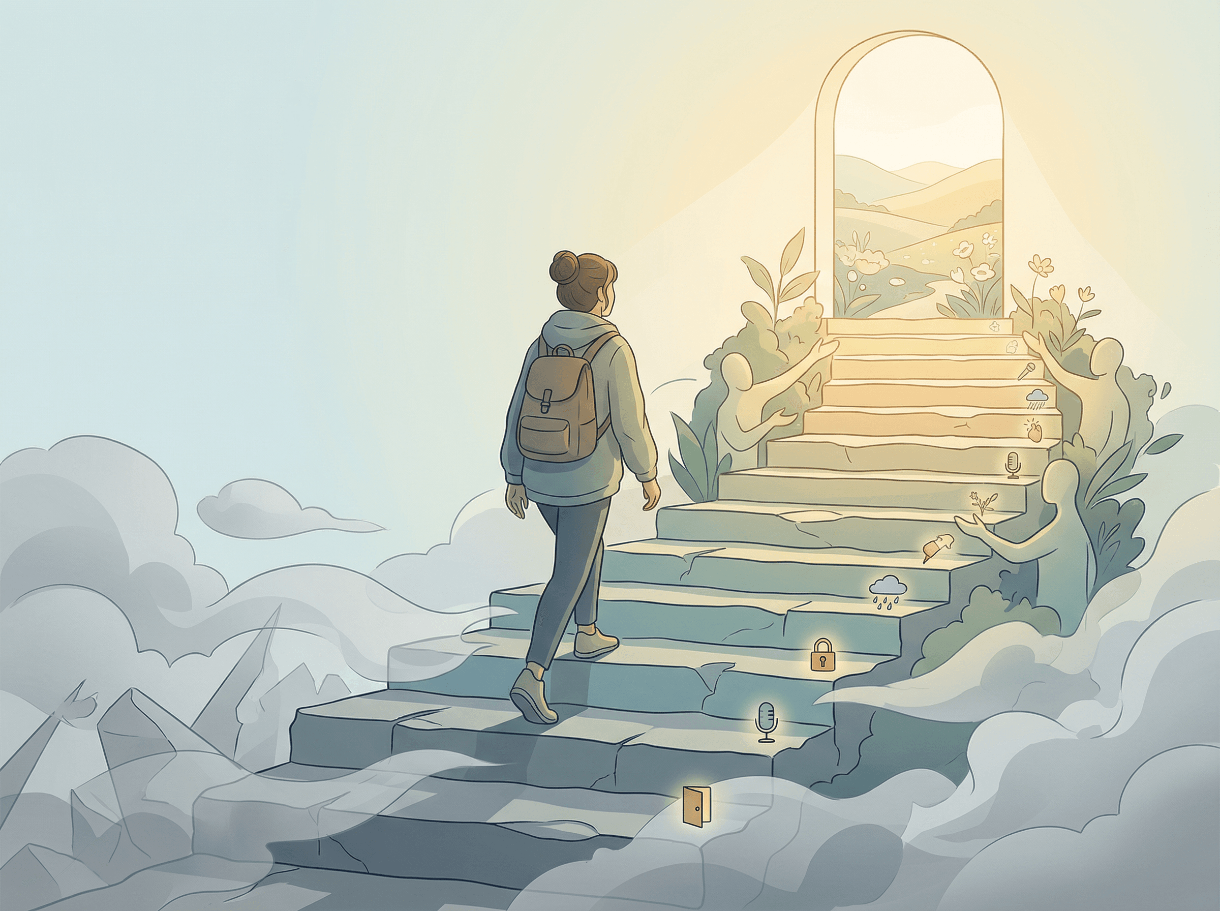 A exposição gradual funciona como subir escadas — um degrau de cada vez