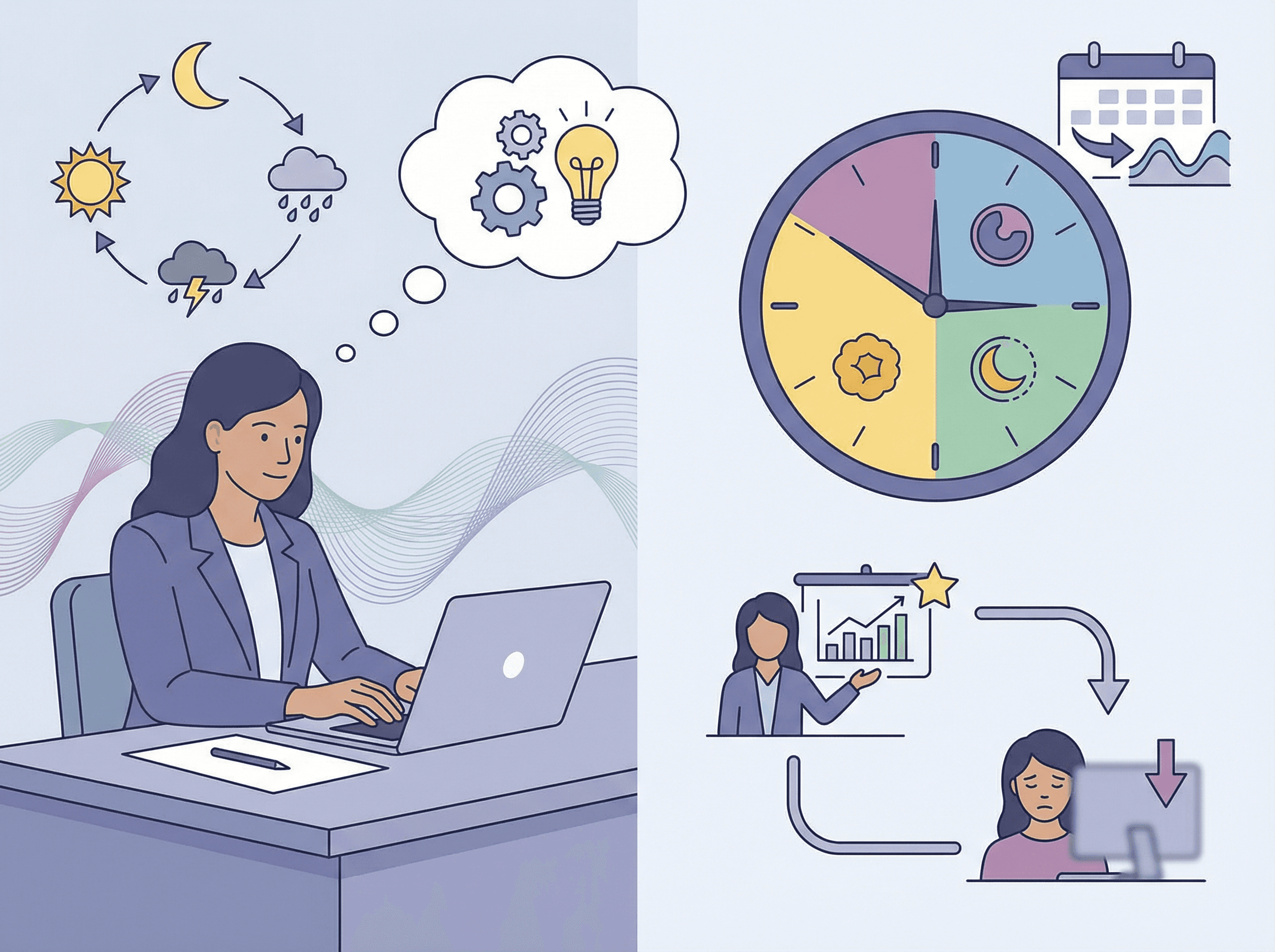 Fases do ciclo menstrual afetam humor e desempenho profissional de formas diferentes