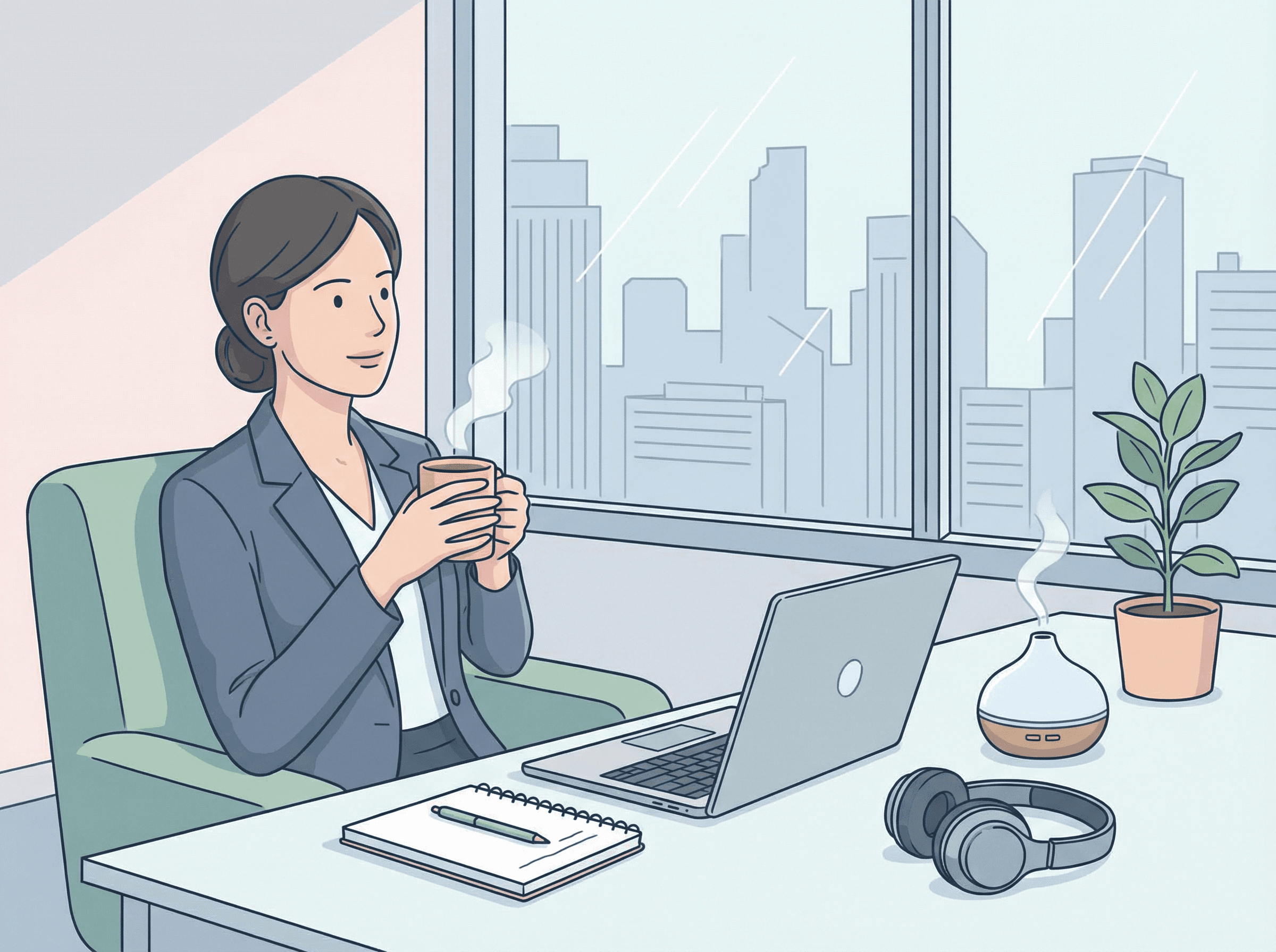 Estratégias de autocuidado para manejar sintomas pré-menstruais no ambiente de trabalho