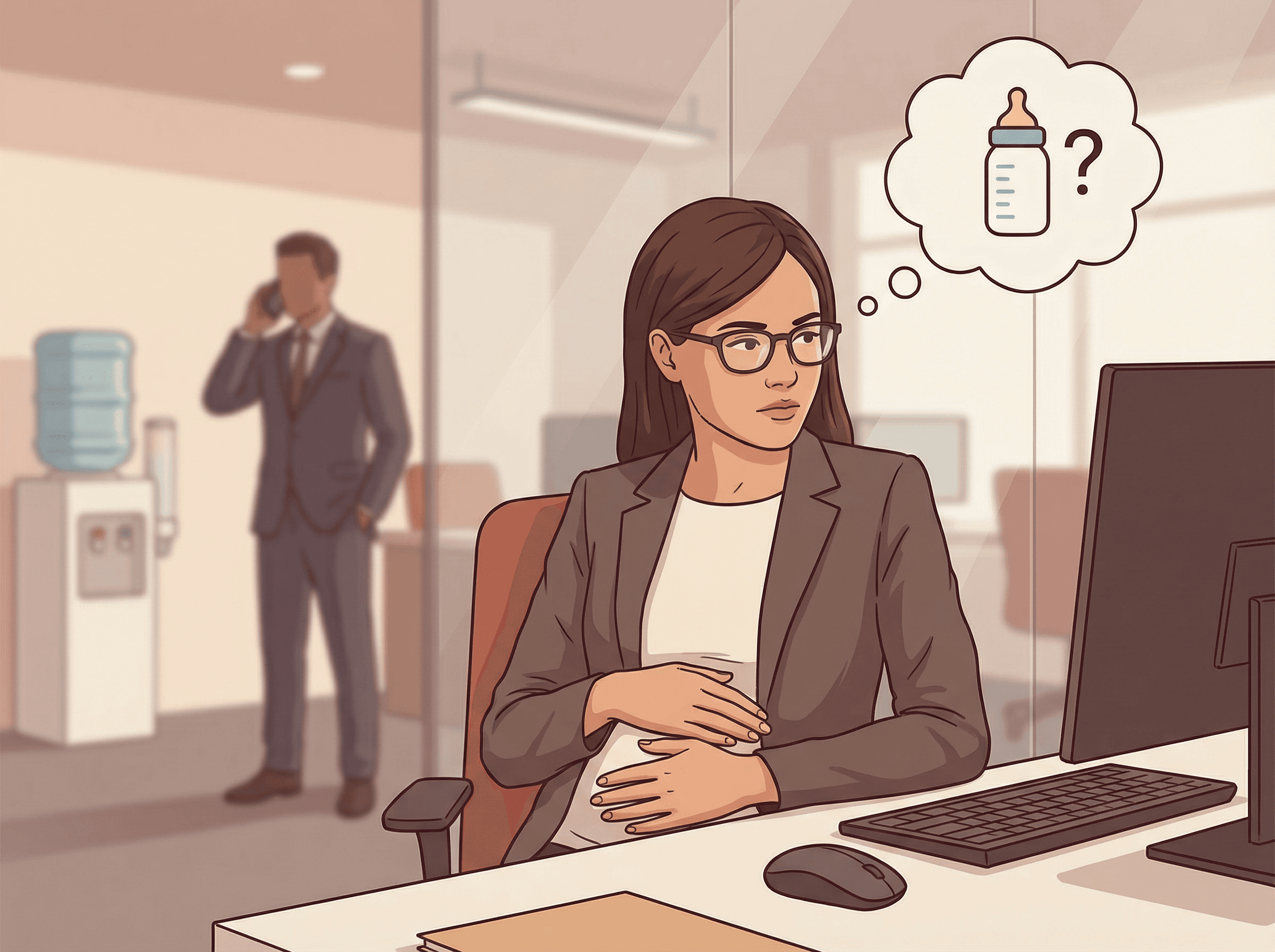 A ansiedade de anunciar gravidez no trabalho é comum entre profissionais