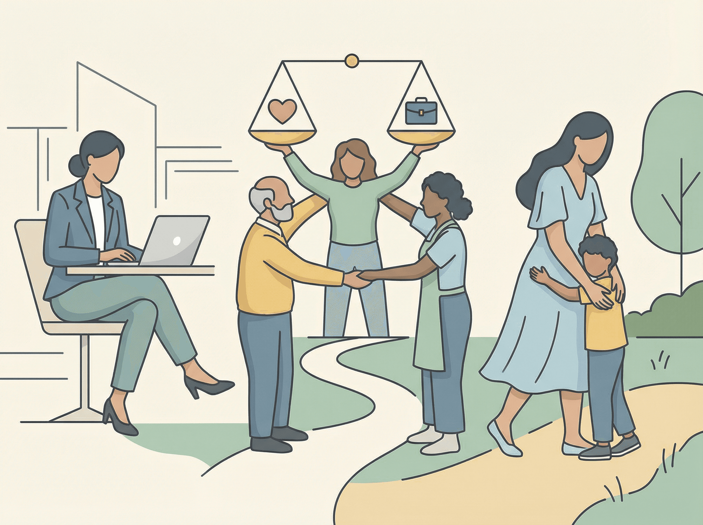 Equilíbrio entre carreira e maternidade com rede de apoio