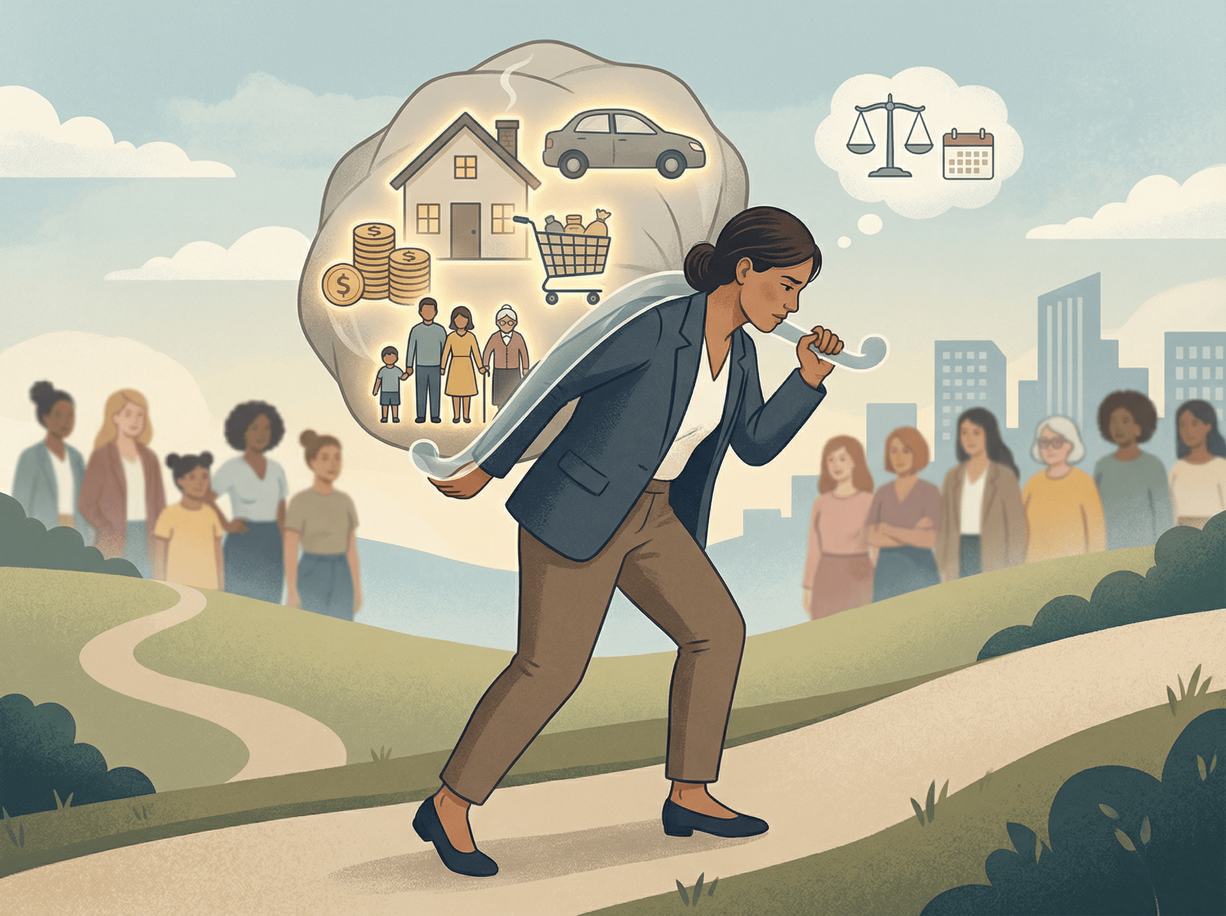 O peso da responsabilidade financeira familiar