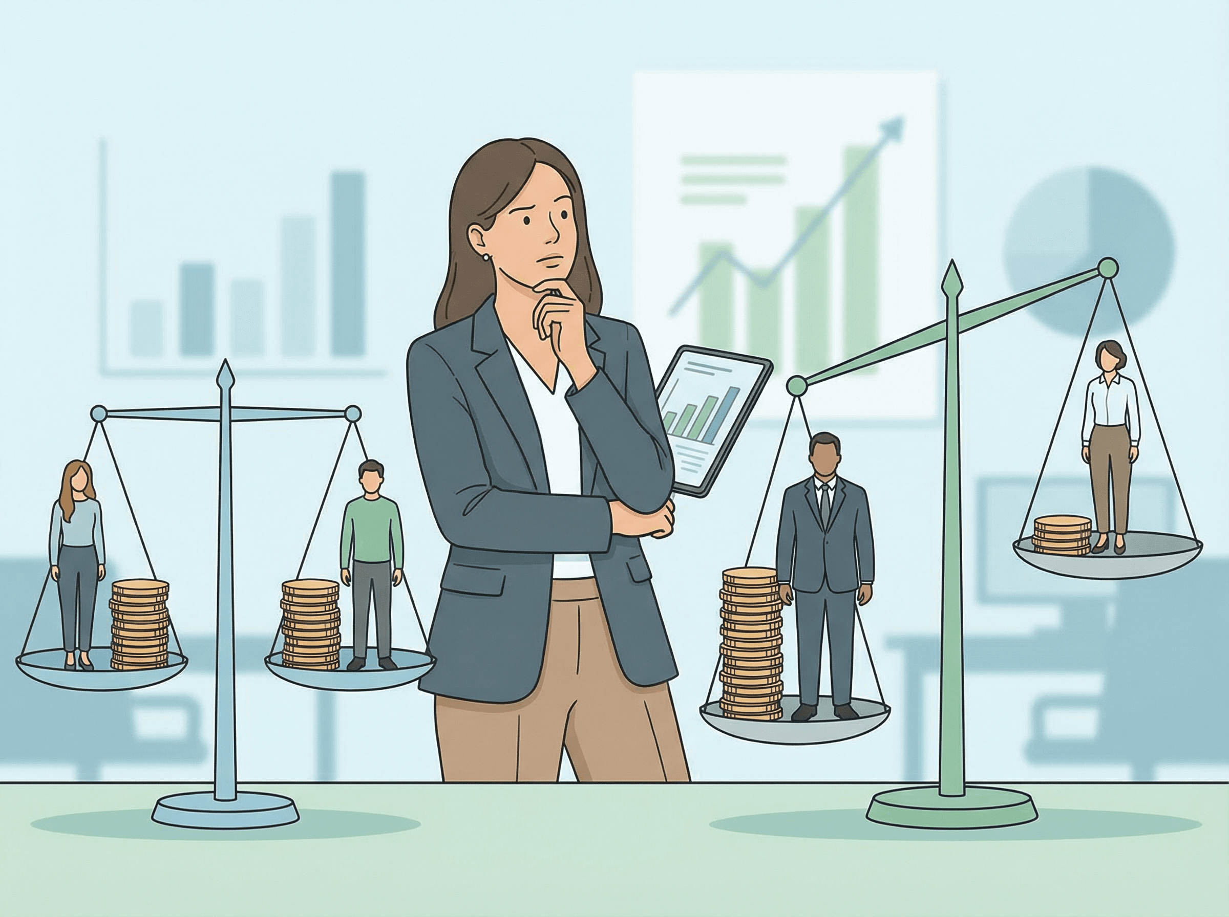 Consciência da desigualdade salarial e disparidade de renda