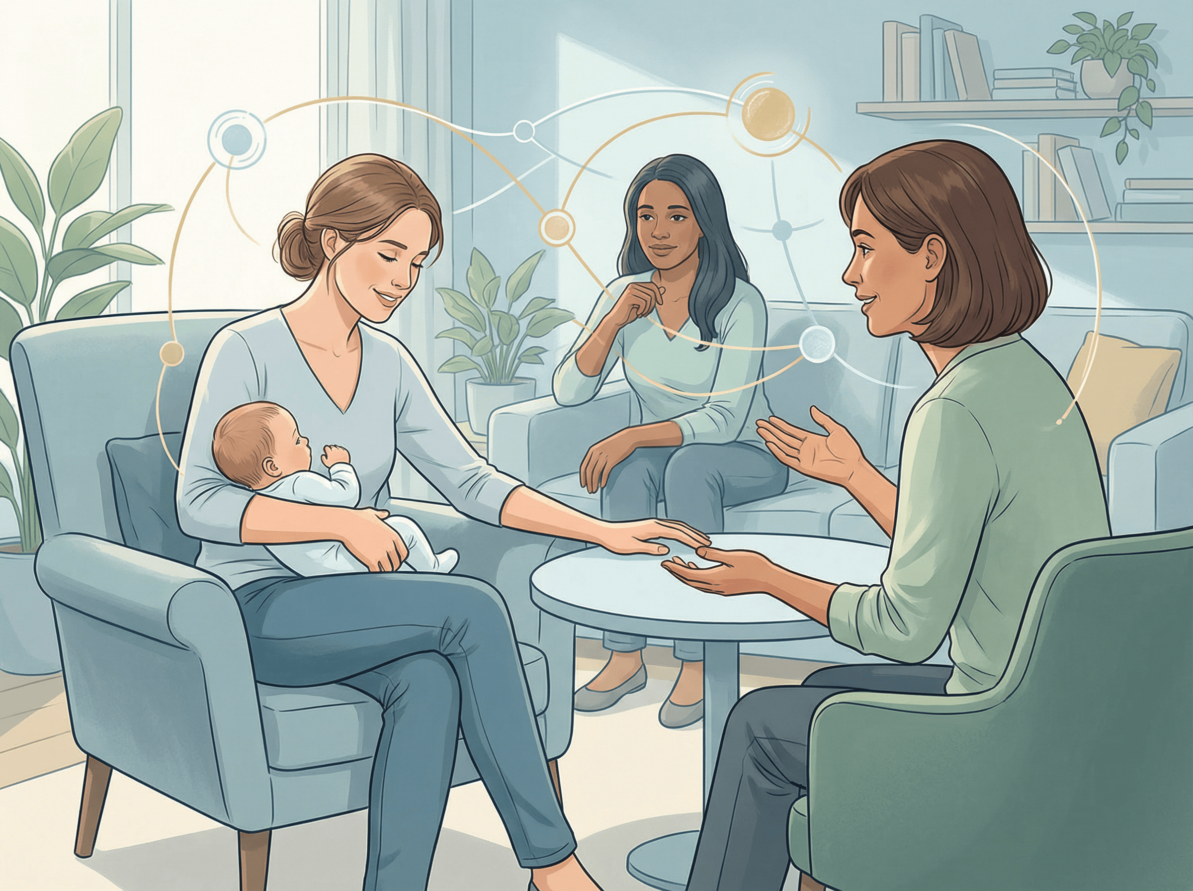 Encontrando suporte e recuperação da depressão pós-parto