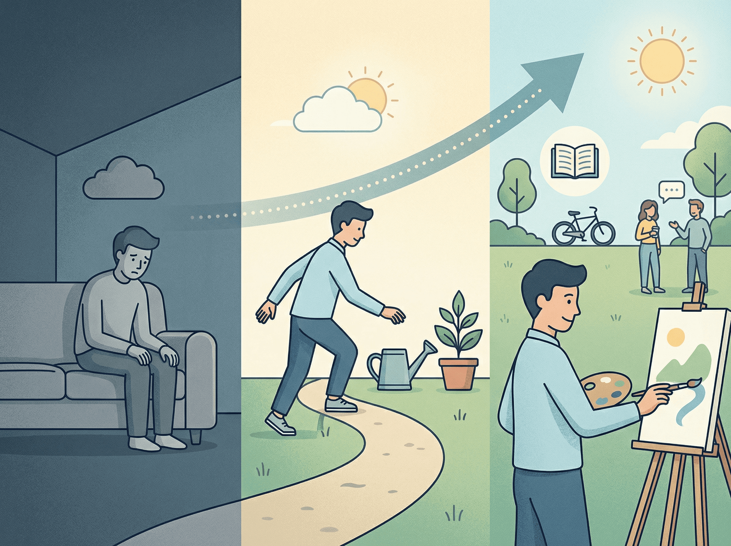 Quebrando o ciclo da depressão com atividades