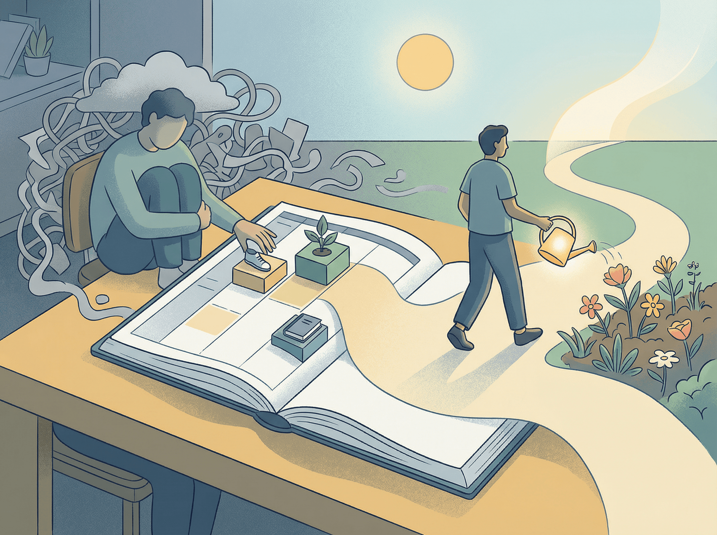 Planejamento de atividades para melhora do humor