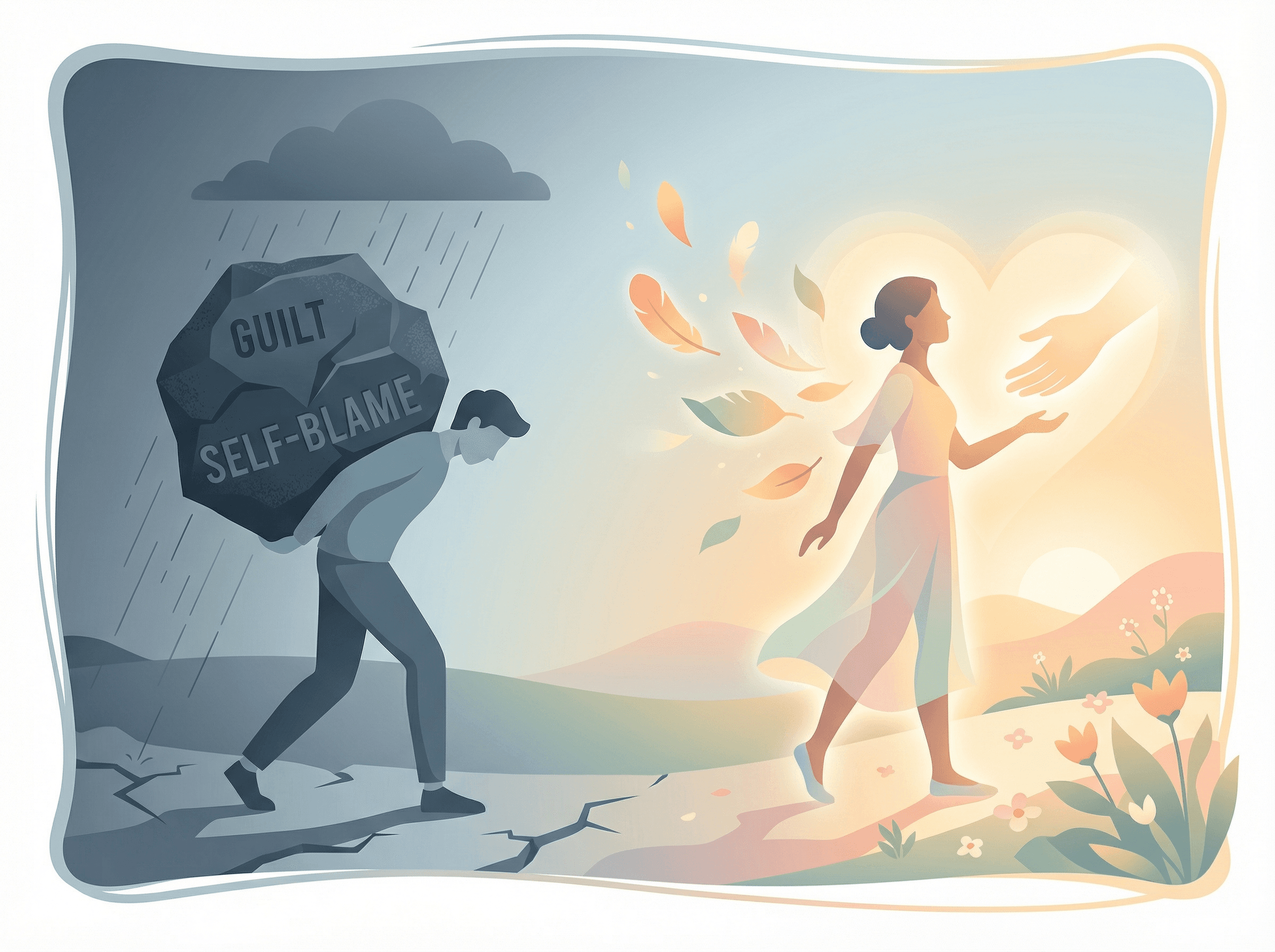 Transformando o peso da culpa em autocompaixão