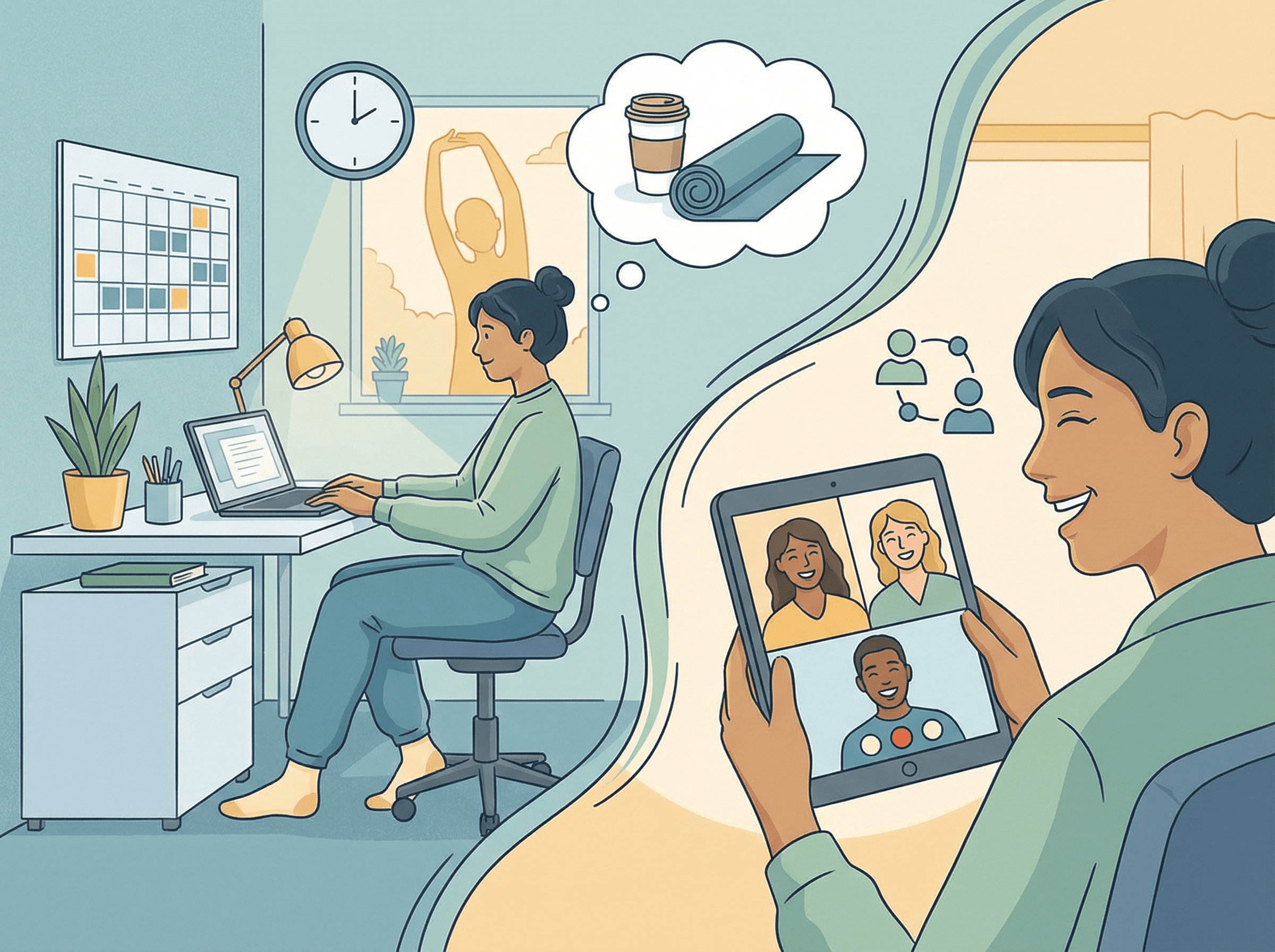 Estabelecendo limites saudáveis no trabalho remoto