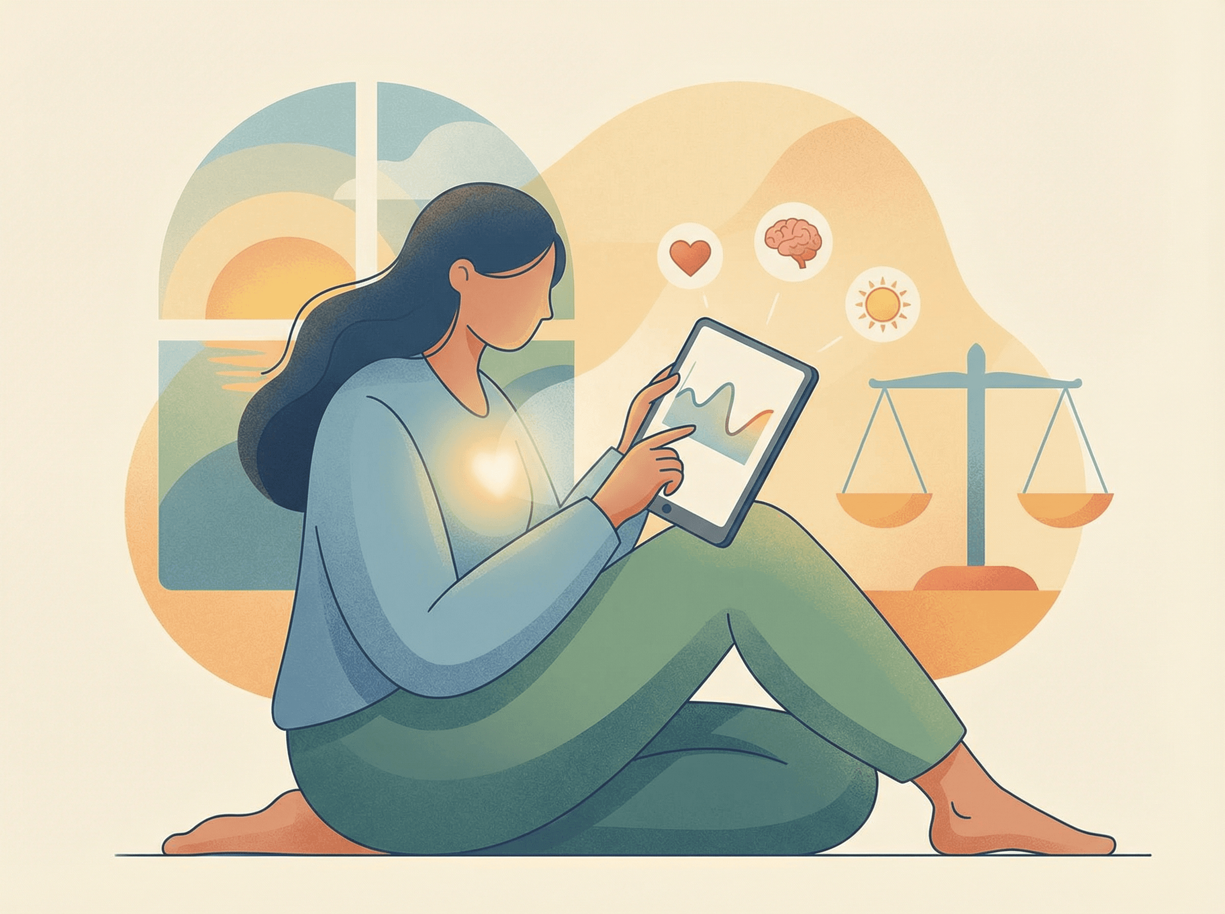 Monitoramento de humor e bem-estar