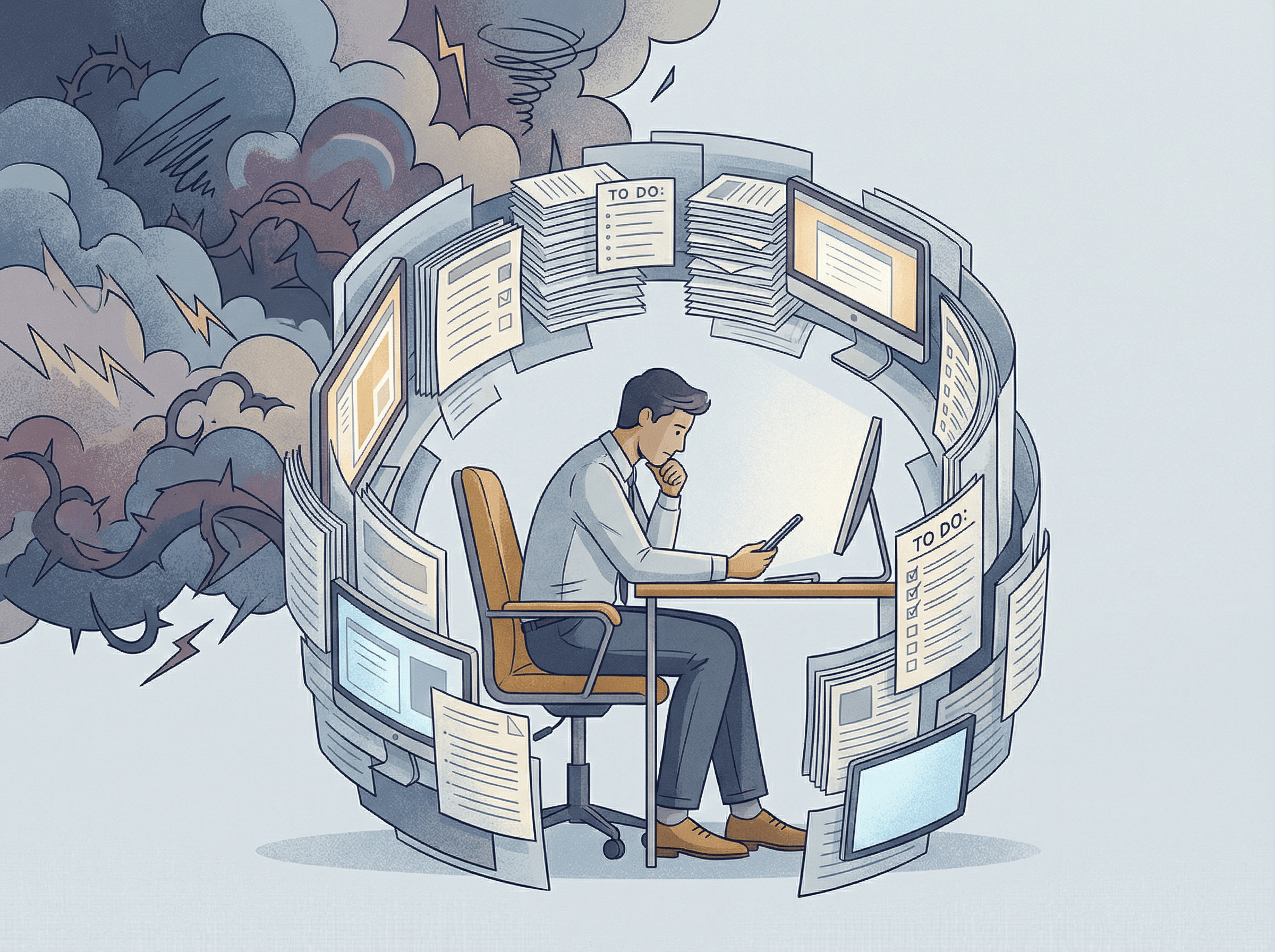 Trabalho como escudo emocional