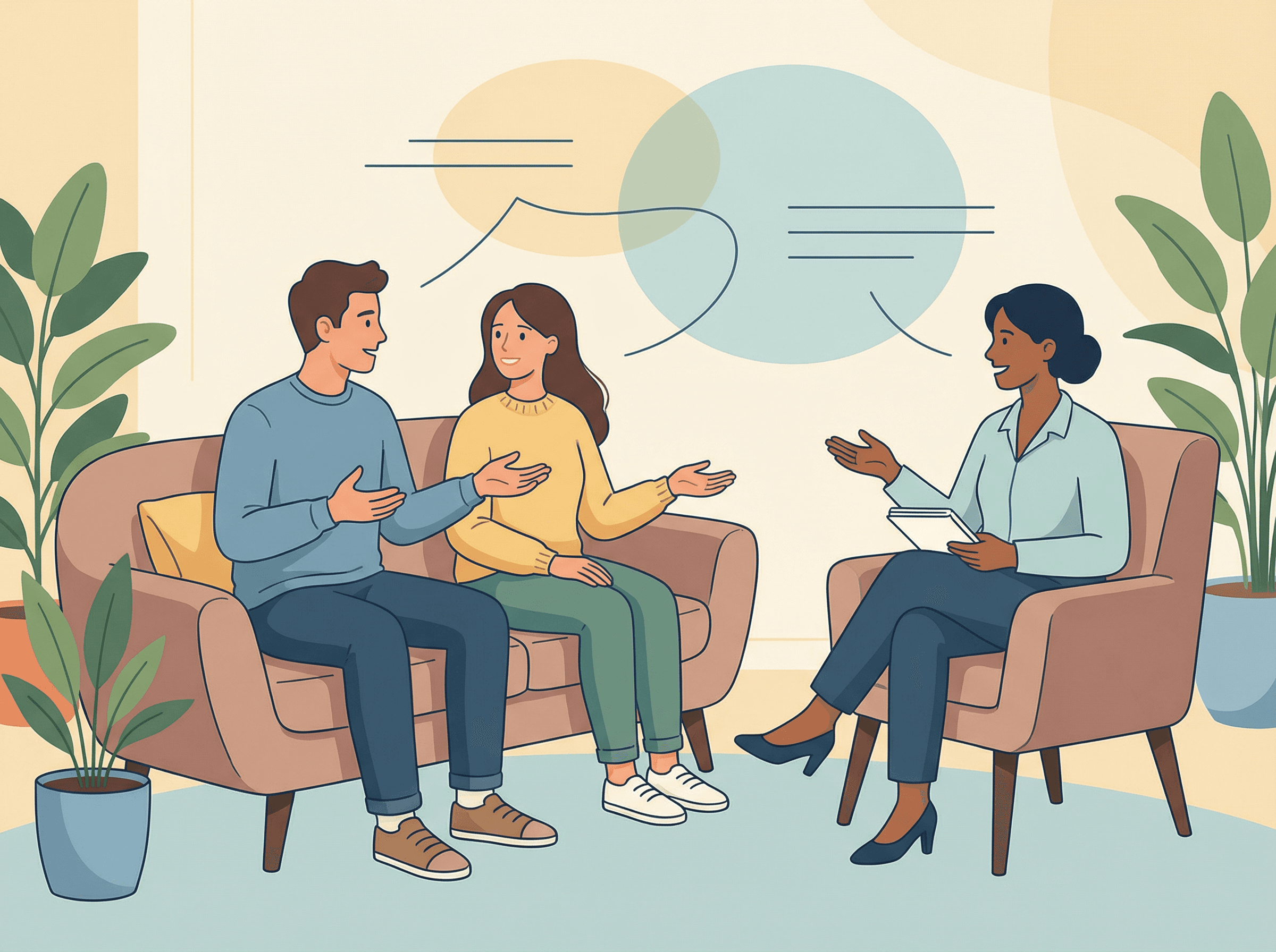 Sessão de terapia de casal