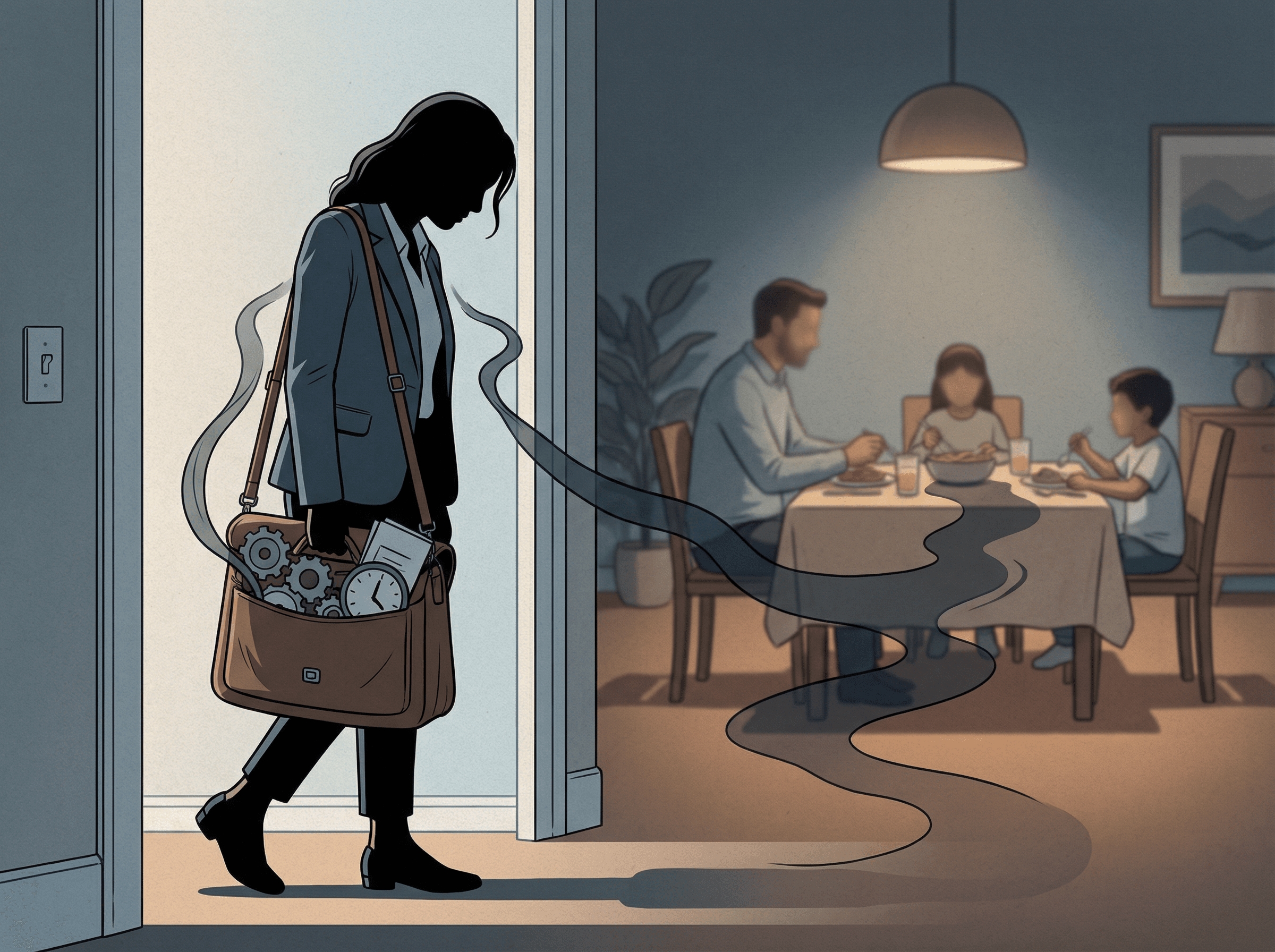 Transbordamento do esgotamento profissional para vida familiar