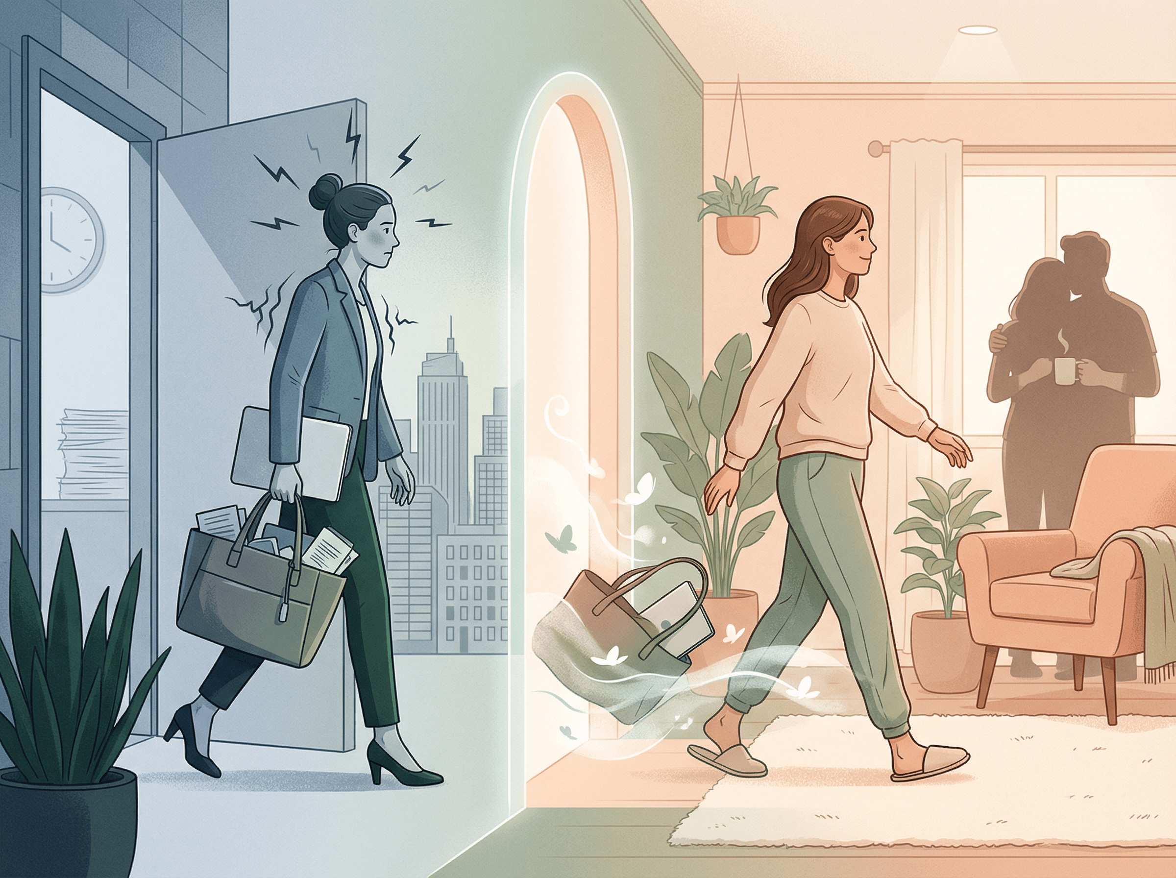 Rituais de transição trabalho-casa