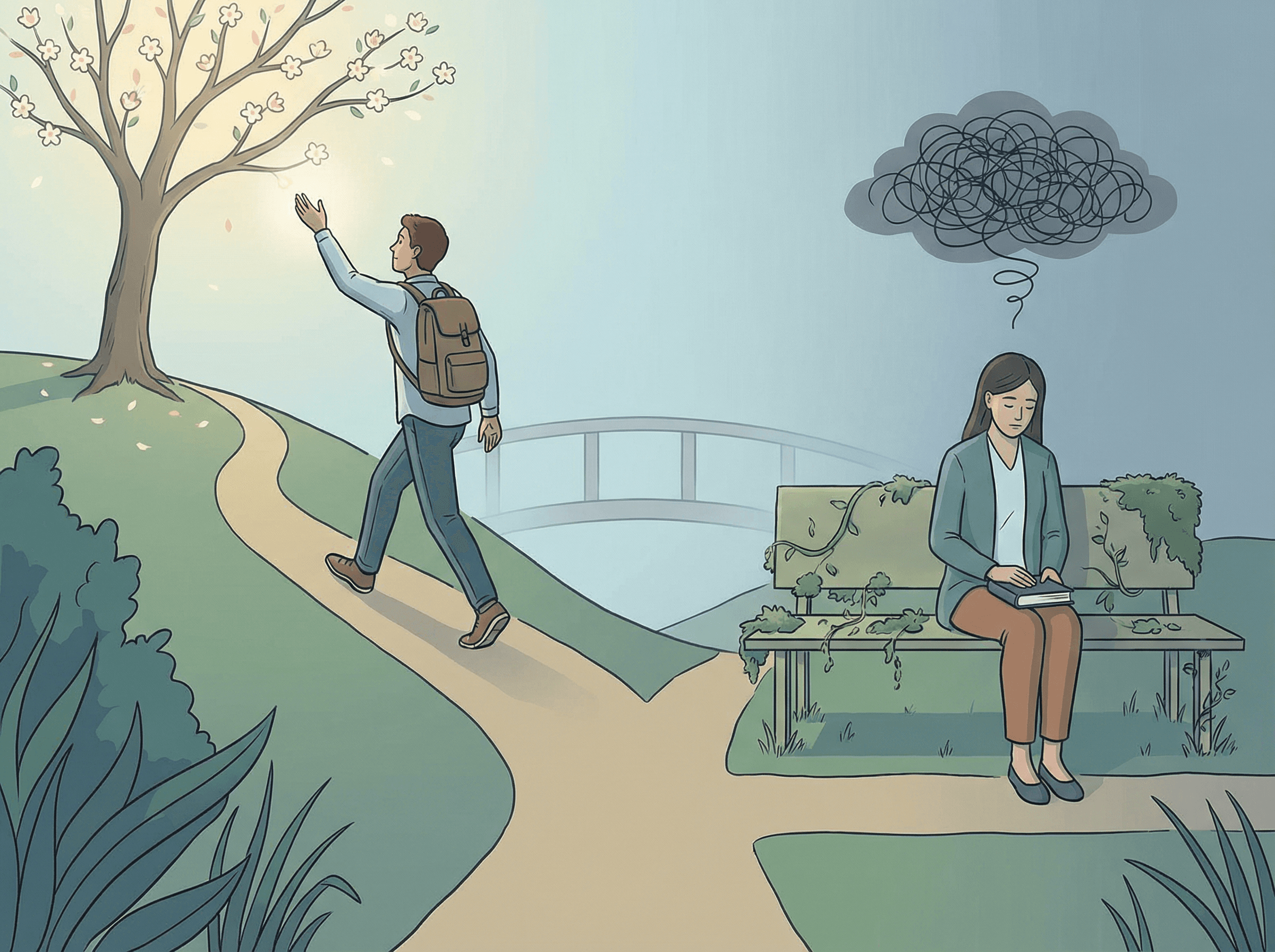 Caminhos divergentes no casal