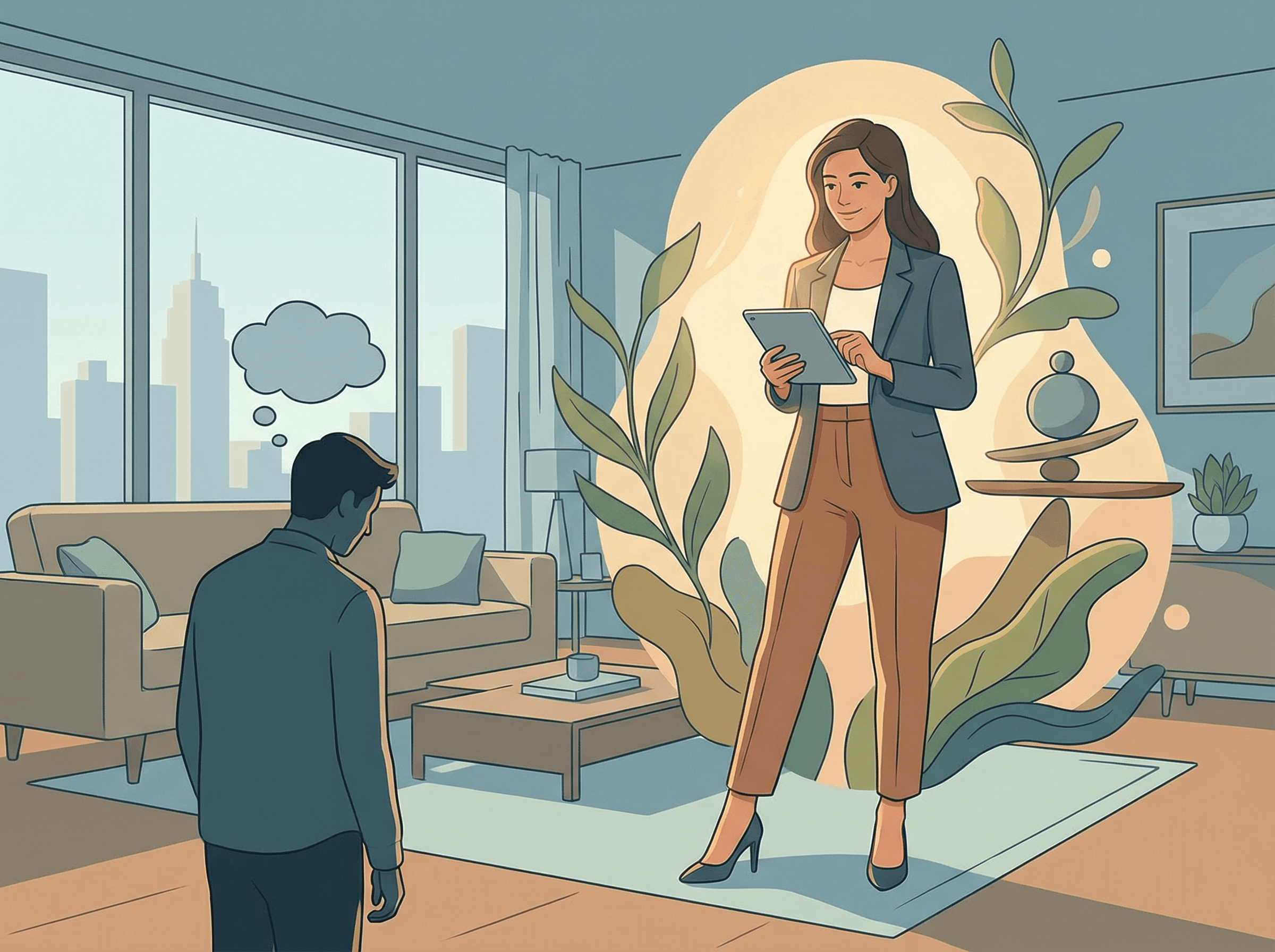 Mulher bem-sucedida mantendo autenticidade