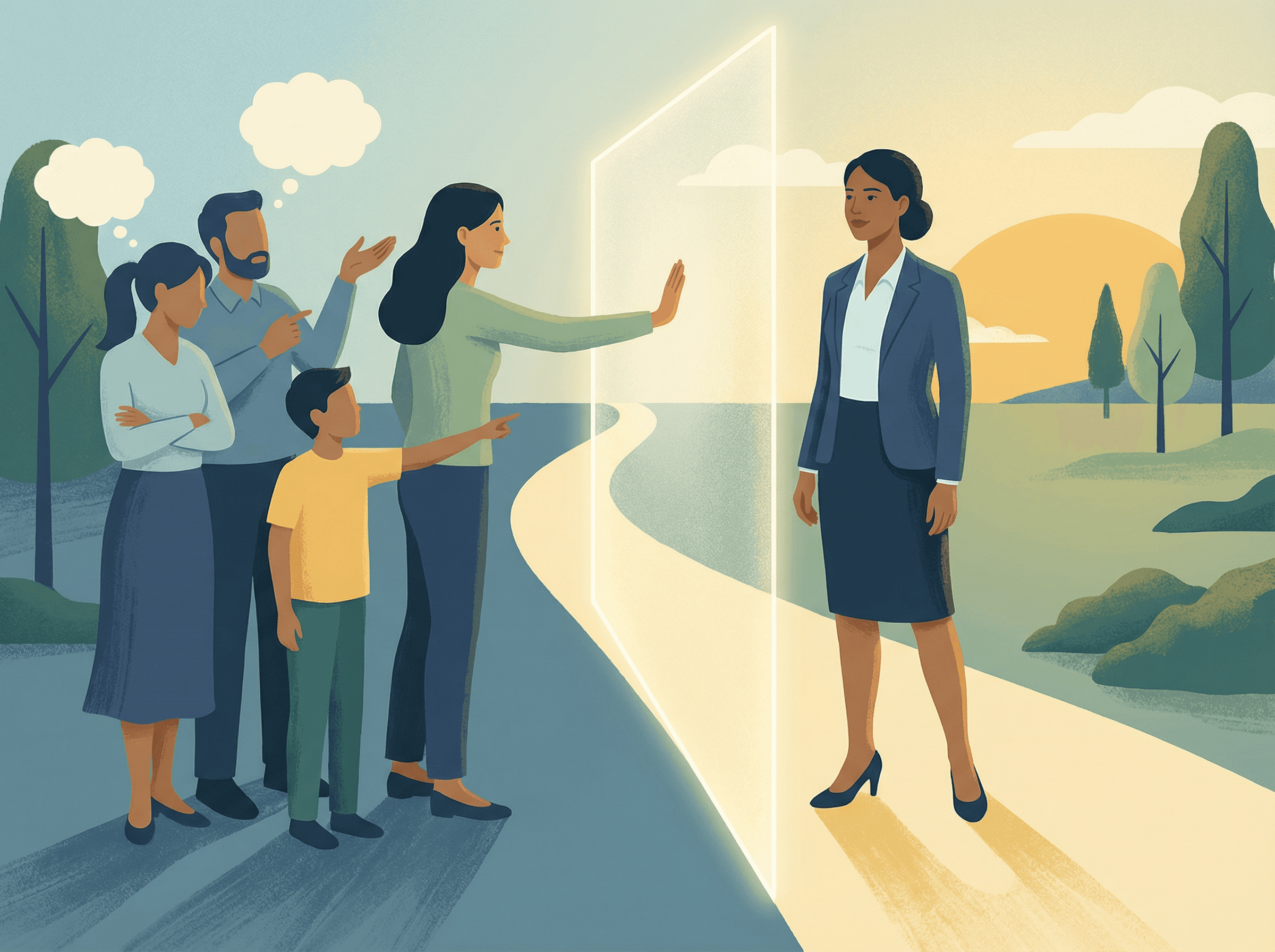 Estabelecendo limites saudáveis com família