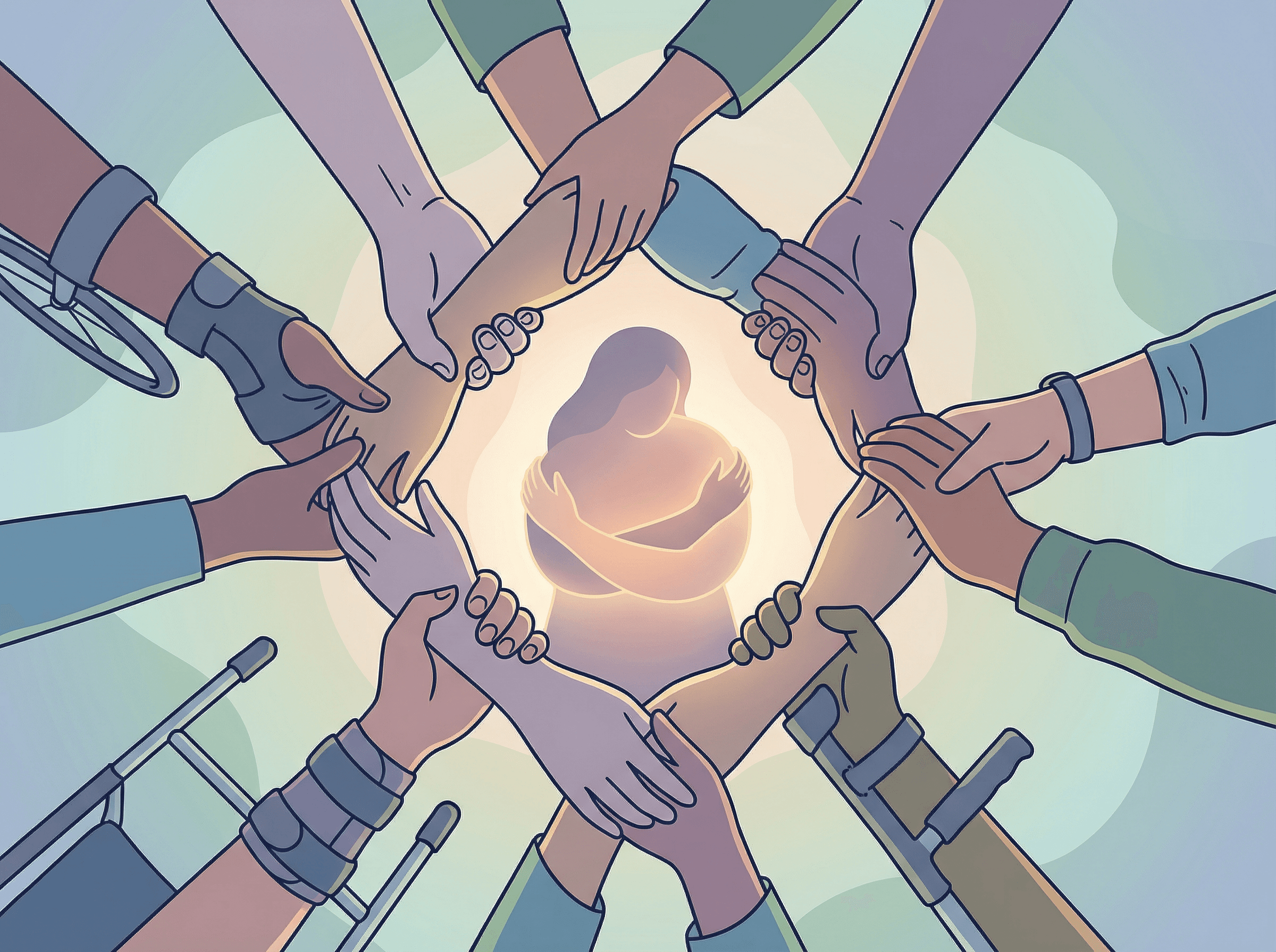 Rede de apoio acessível