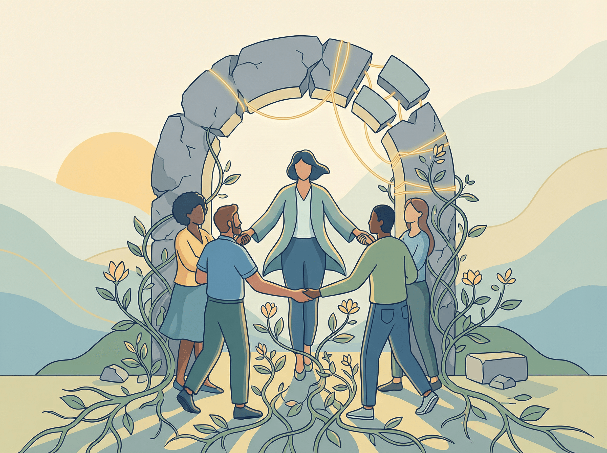 Reconstruindo conexões sociais