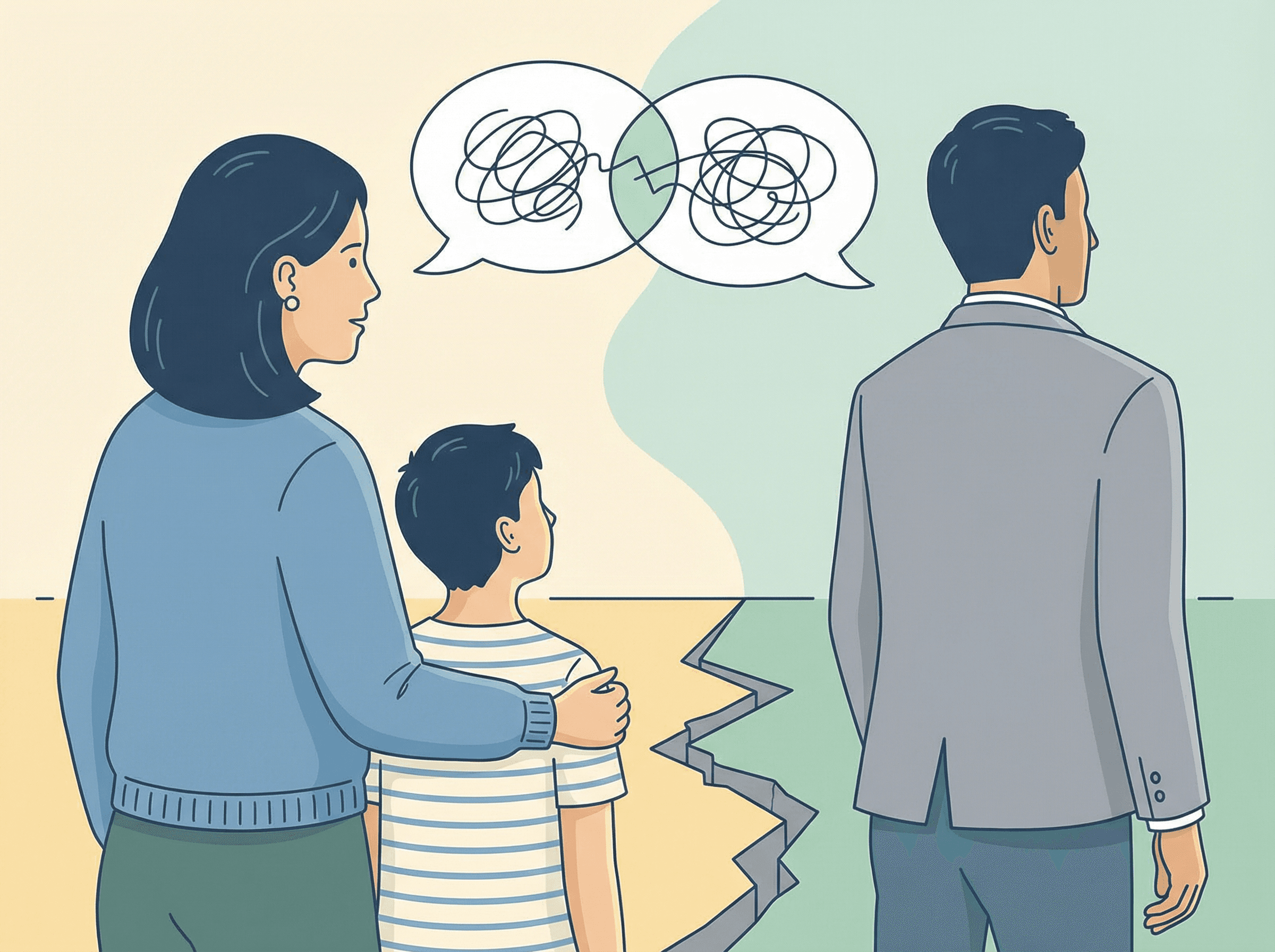 Crianças entre conflitos parentais